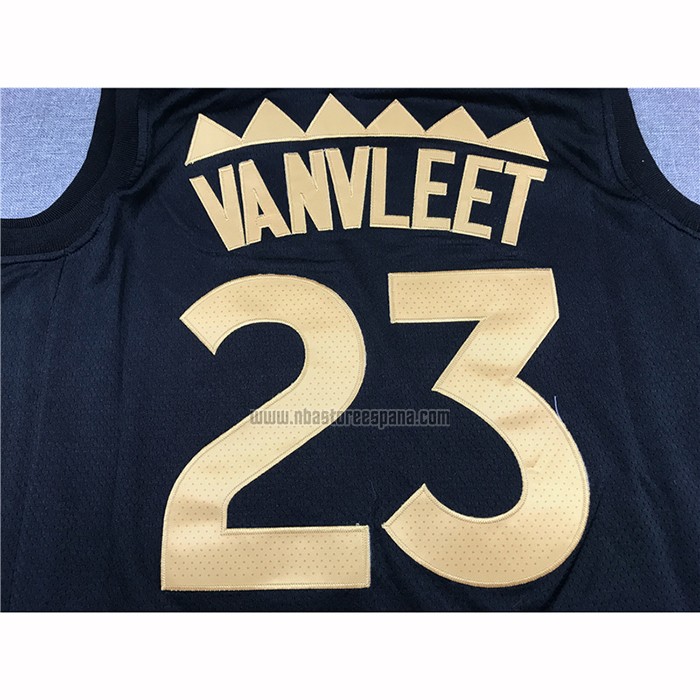 Camiseta Toronto Raptors Fred Vanvleet NO 23 Ciudad 2019-20 Negro